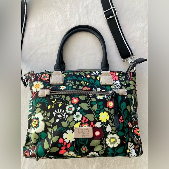 LiLiÓ Amsterdam Morris Garden S handbag small handbag Peacock Green 3 Compart - Picture 9 of 17